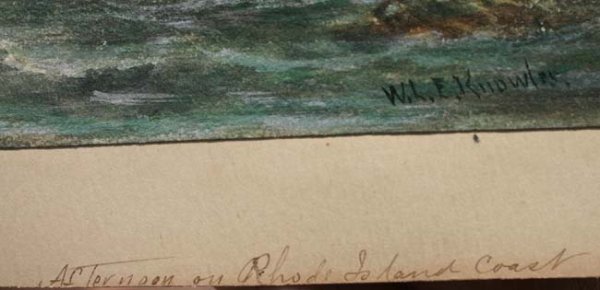 W.L.E. Knowles sweet little 4 ¾ x 8 ¼ w/c titled " - 2