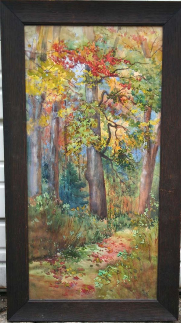 Abigail B.P. Walley 24 ¾ x 12 w/c very colorful au