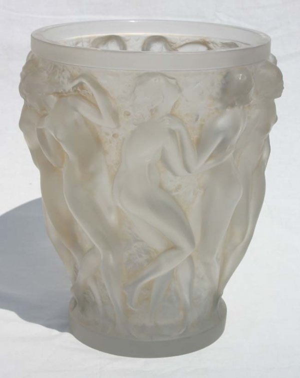 important sgnd Lalique "Bacchantes" ca 1950 froste