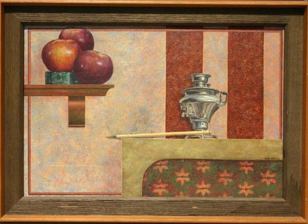 Mark Meunier 13 x19 ½ acrylic on board fine Trompe