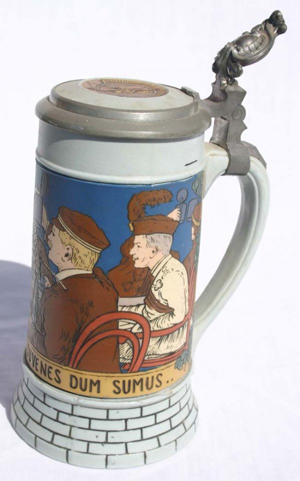 Mettlach .3 L stein #2833