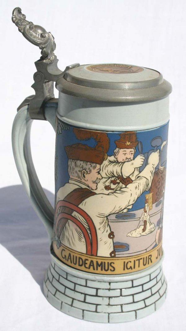Mettlach .3 L stein #2833 - 2