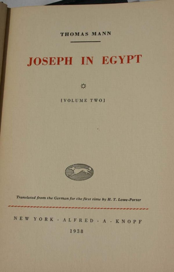 Joseph In Egypt by Thomas Mann 1st edition boxed s - 2