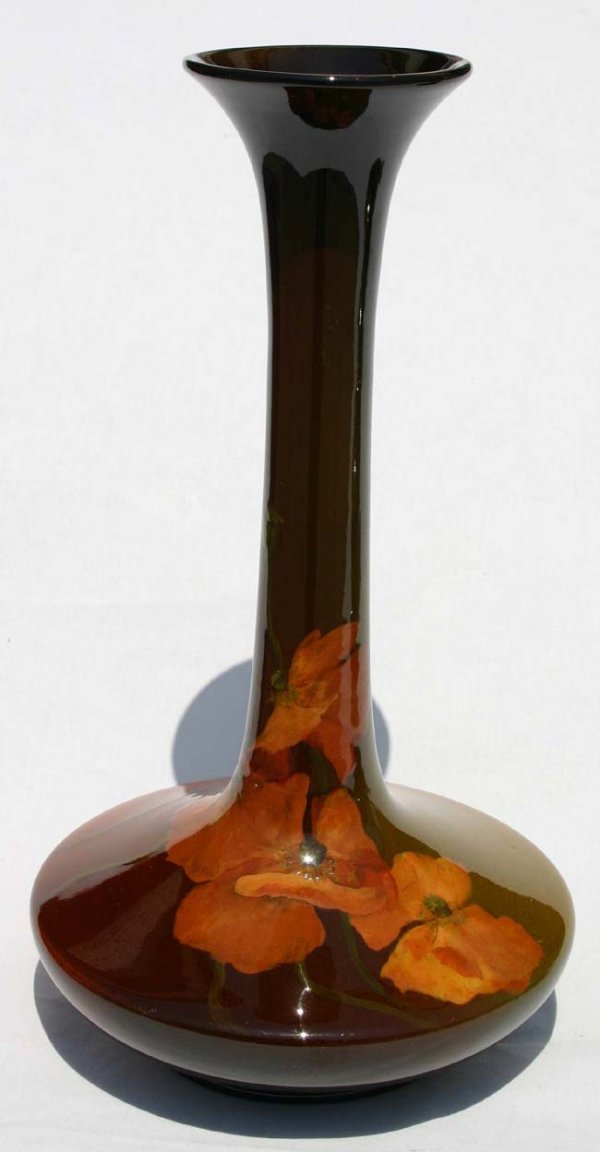Rookwood dtd 1898 long neck standard glaze vase w