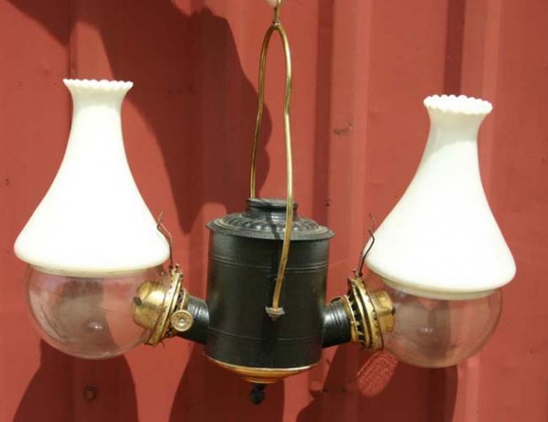 antique angle lamp