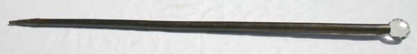 Cane w crystal glass ball top - 35 1/4" long