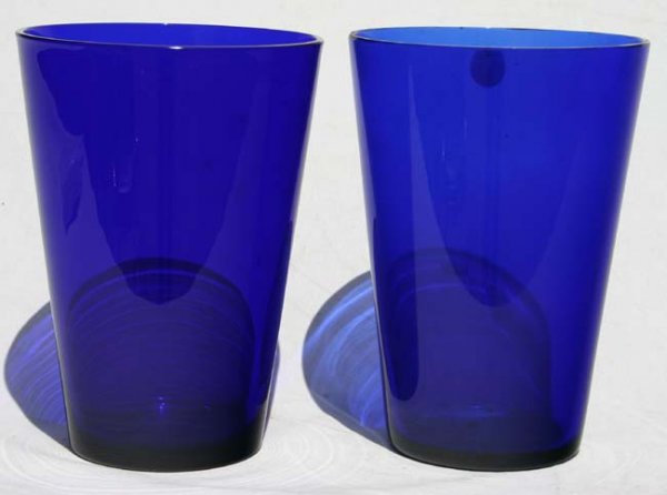 pr cobalt 8 1/4" vases