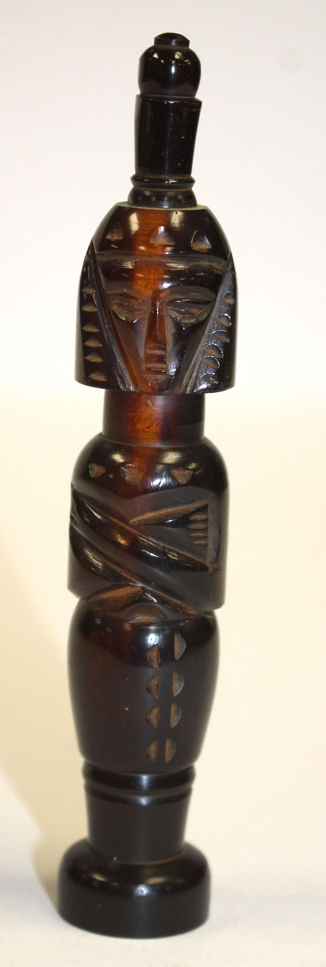 Vintage Bakelite figural perfume bottle - 4 3/4" tall (1 of 3)