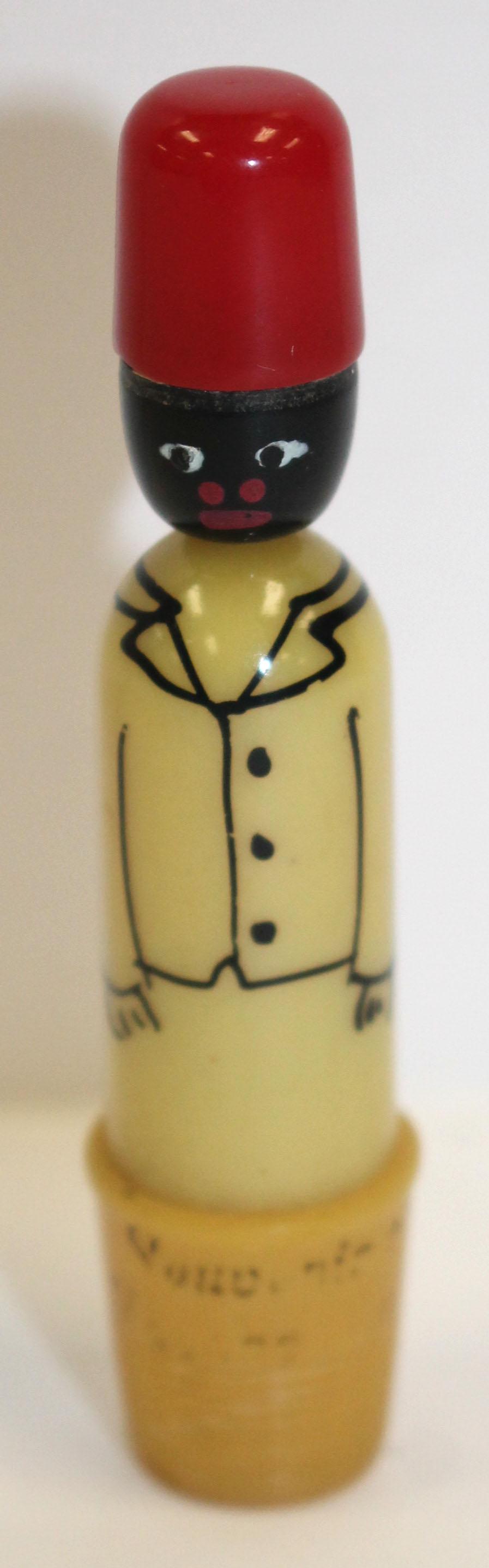 Vintage Celluloid figural sewing item w thimble & mini (1 of 2)