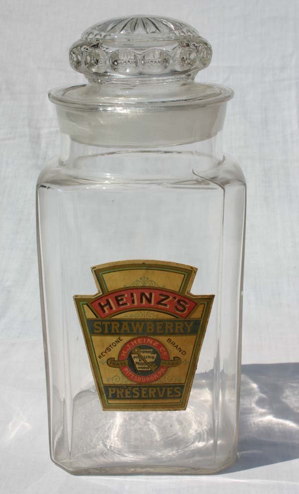 antique country store Heinz 11" Strawberry Preserv