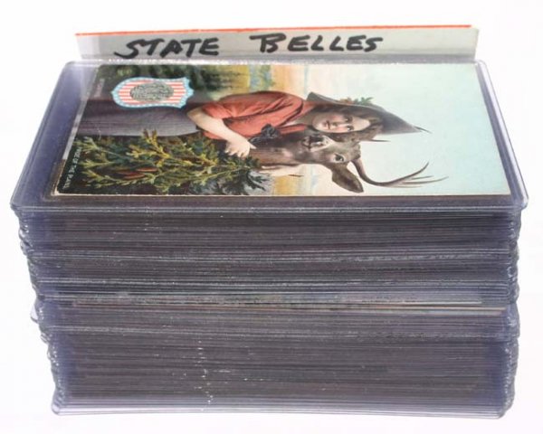 44 "State Belle" postcards by Tuck's