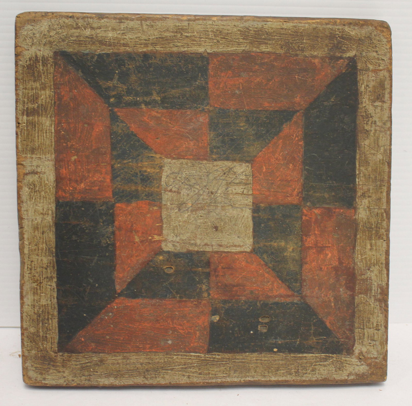 ca 1820 double sided game board in nice small size 9: ca 1820 double sided game board in nice small size 9 1/4" square