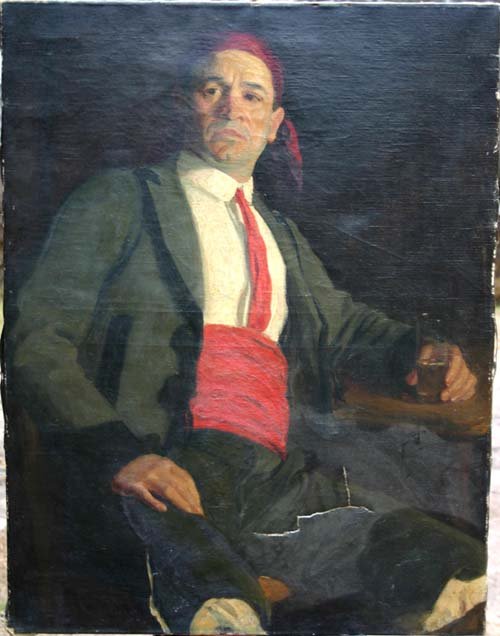 Edmund Thomas Quinn 36 ½ x 27 ¾ o/c portrait of a m