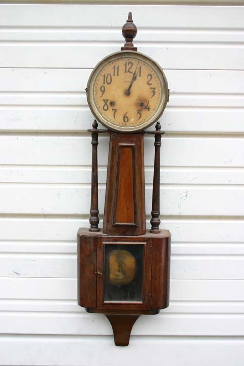ca 1880's Ingraham 36" unusual form walnut banjo c