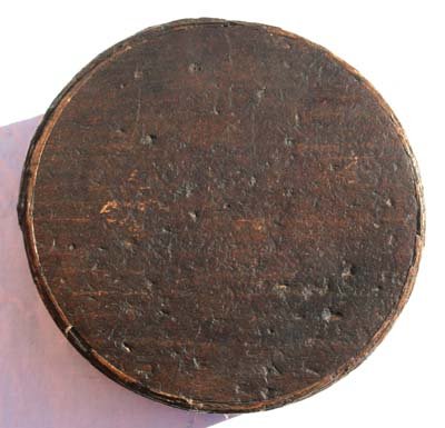 early American militia canteen - 7" diam