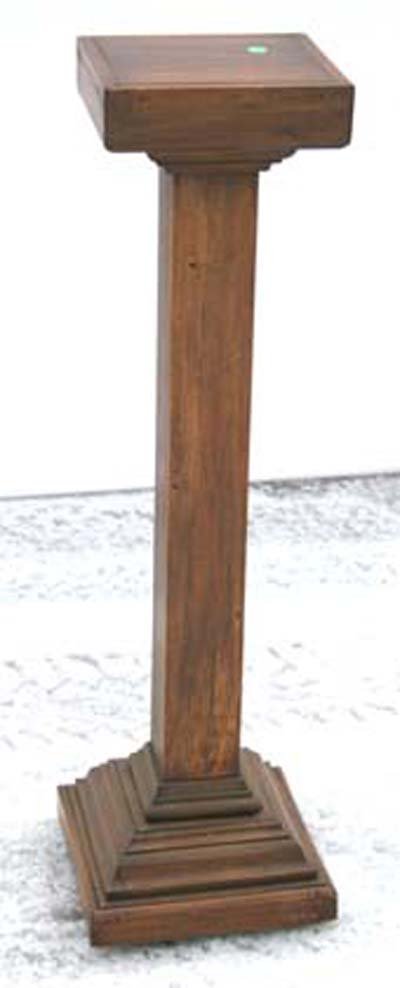 antique walnut pedestal
