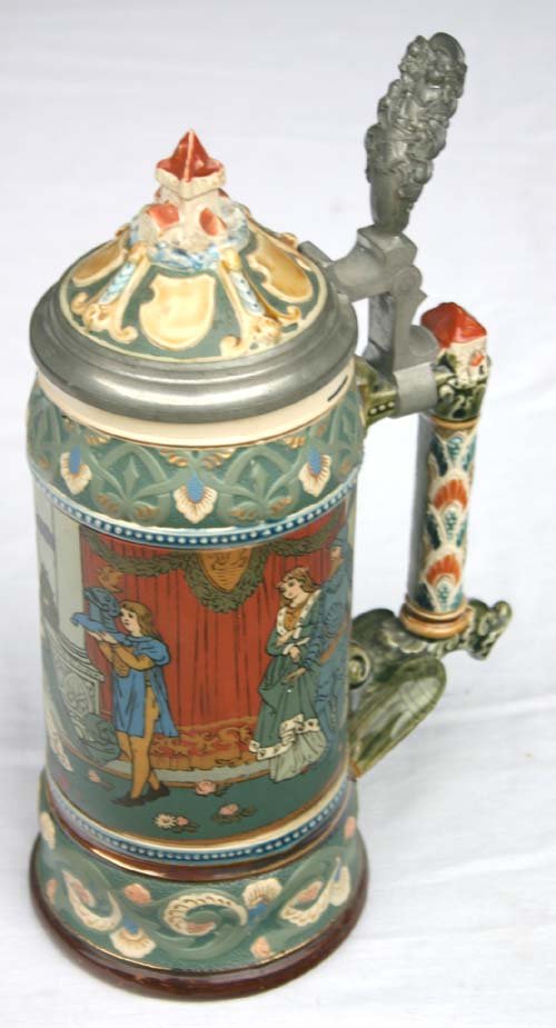 Fine Mettlach 1L stein #2391: Fine Mettlach 1L stein #2391