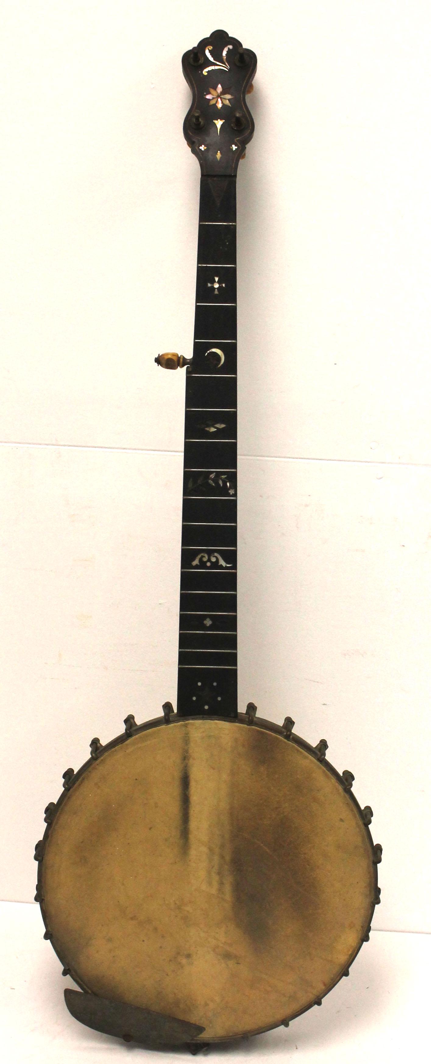 Antique rare W.N. Burkard & Co Sheboygan, WI banjo - as: Antique rare W.N. Burkard & Co Sheboygan, WI banjo - as found