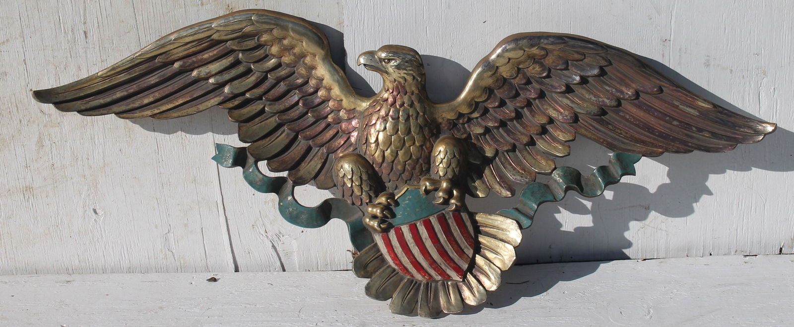 Mid Century composition Patriotic eagle plaque - 46" (1 of 4)
