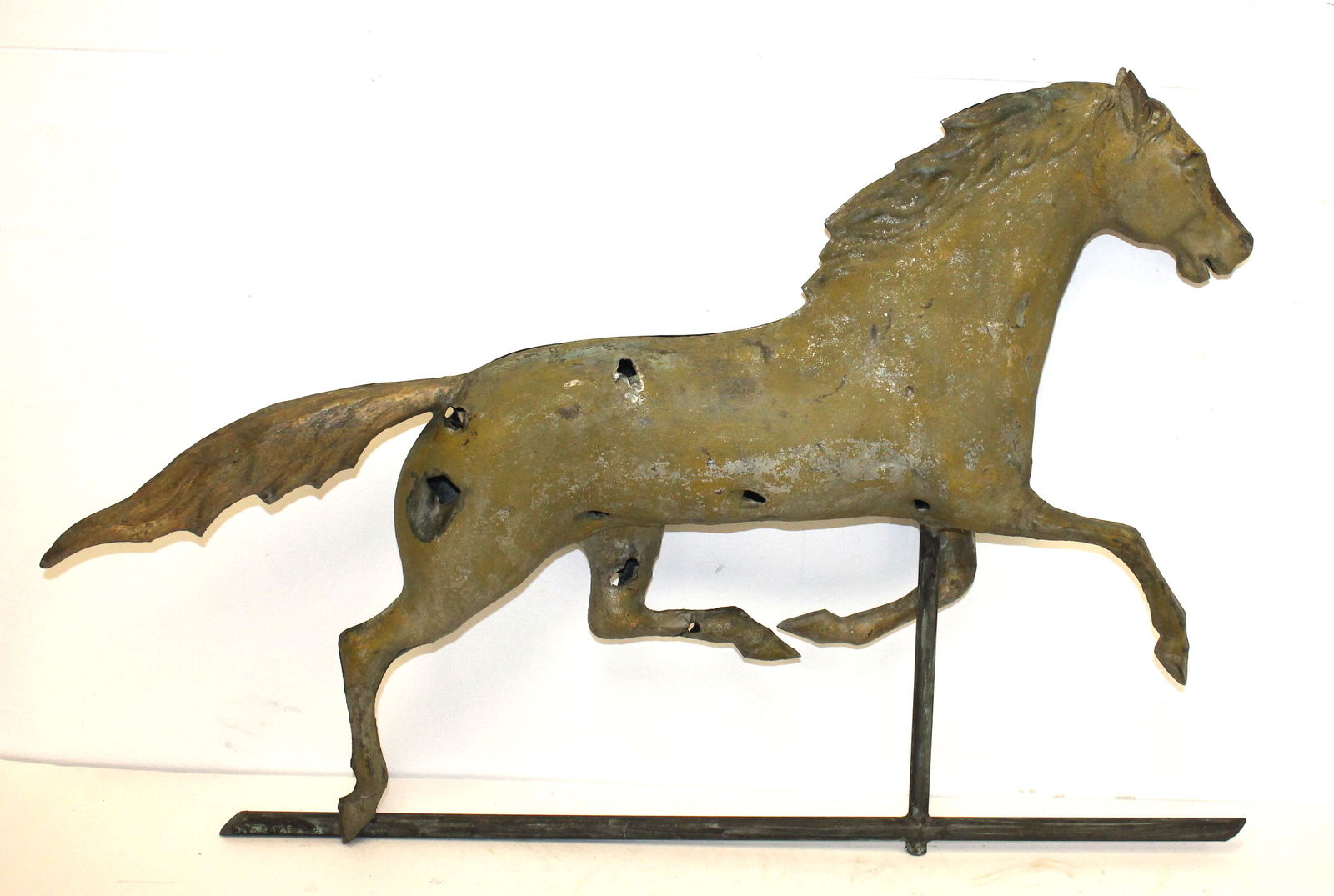 Antique copper Ethan Allen full bodied horse (1 of 7)