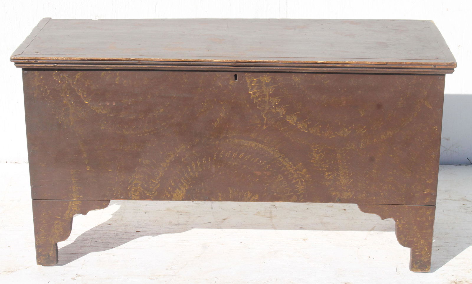 Antique diminutive grain painted blanket chest - 21 (1 of 7)