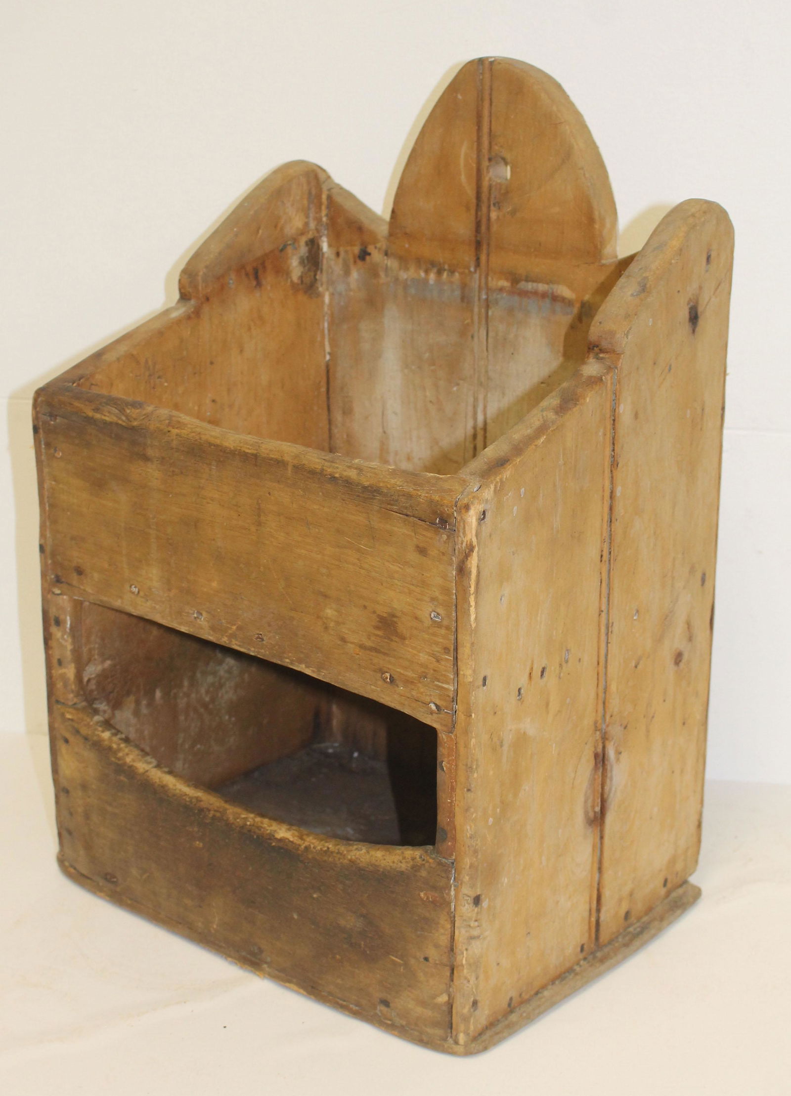 19thC double wall box - as found - 18" tall x 12" wide (1 of 4)