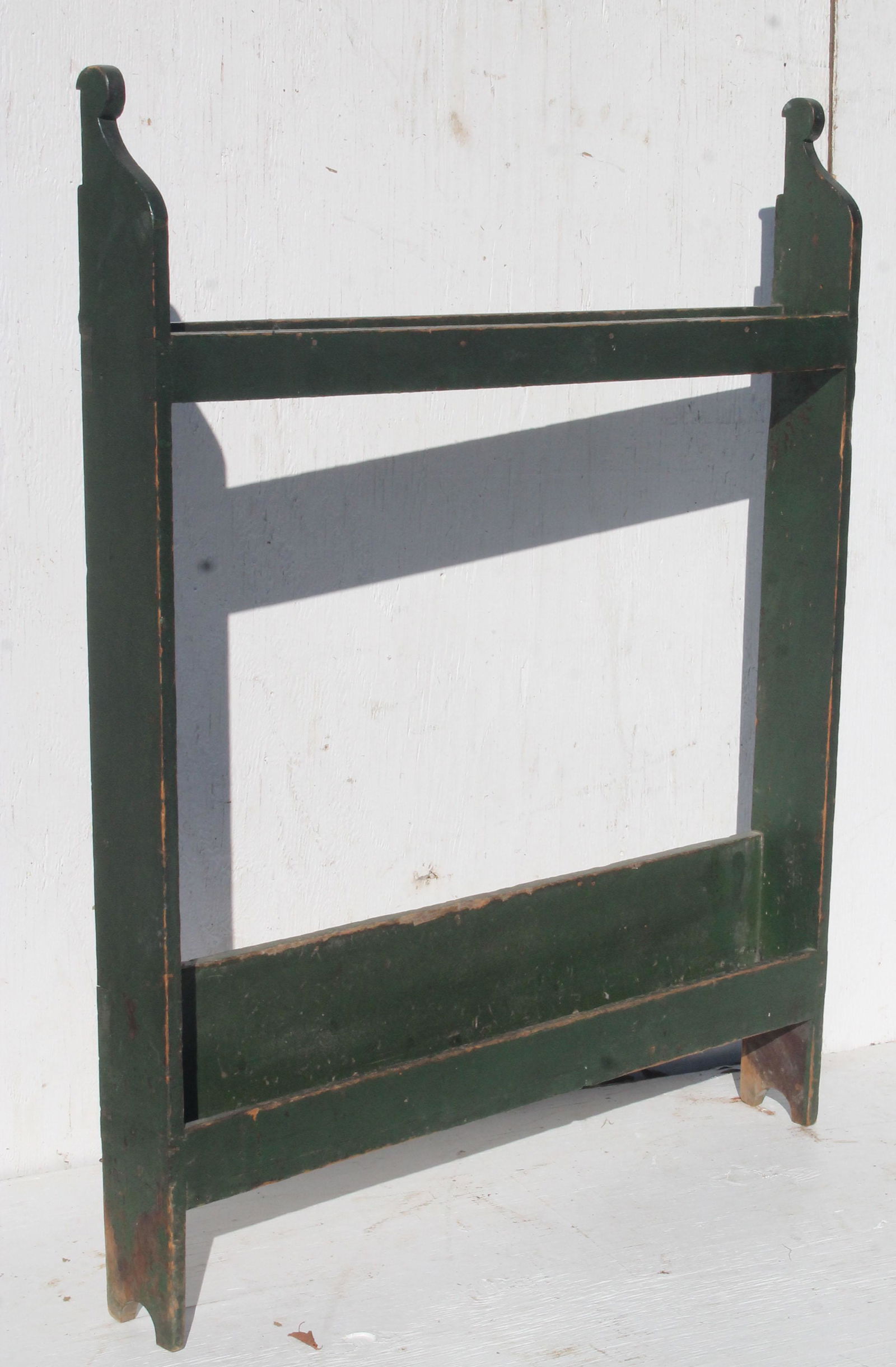 19thC cane/umbrella stand in green paint - 43" tall x (1 of 4)