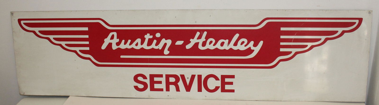 Vintage Austin-Healey tin adv sign - 48" long x 12" (1 of 1)