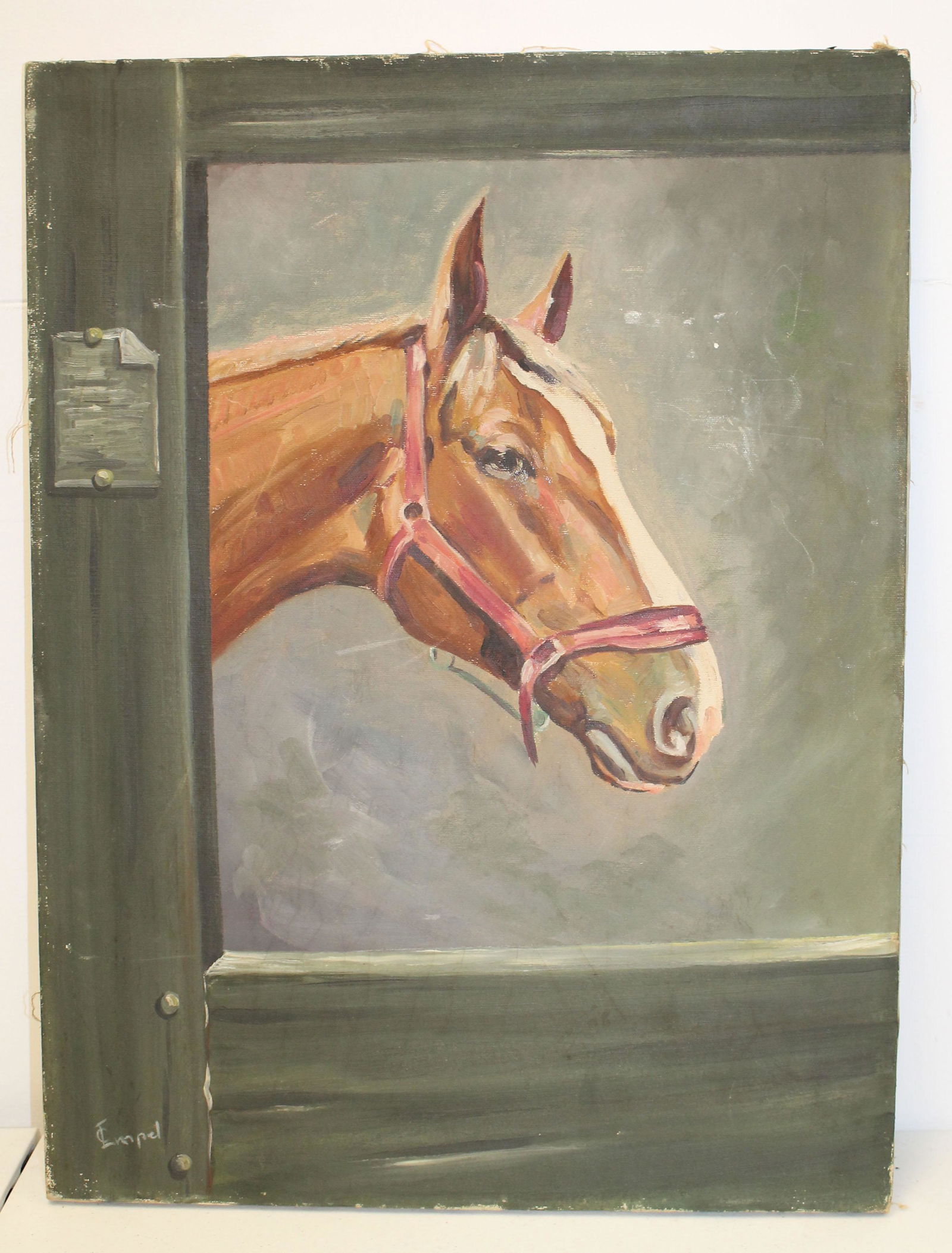24"x18" o/c of a horse sgnd illegibly (1 of 4)