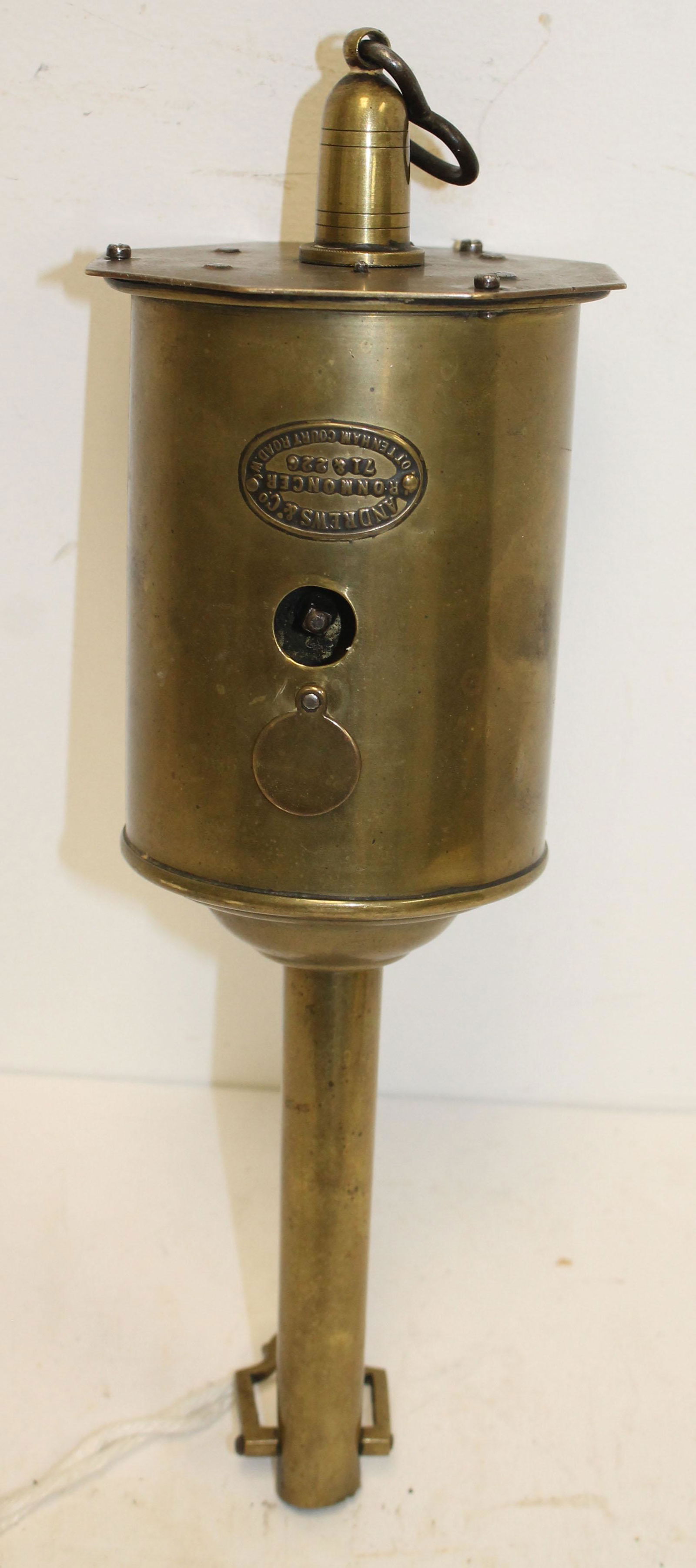 Antique brass spit jack - Andrews & Co Ronmoncer - 13" (1 of 3)