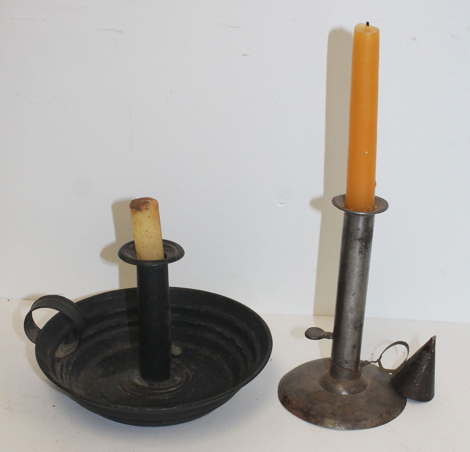 lighting lot incl hogscraper candlestick w snuffer & a (1 of 3)