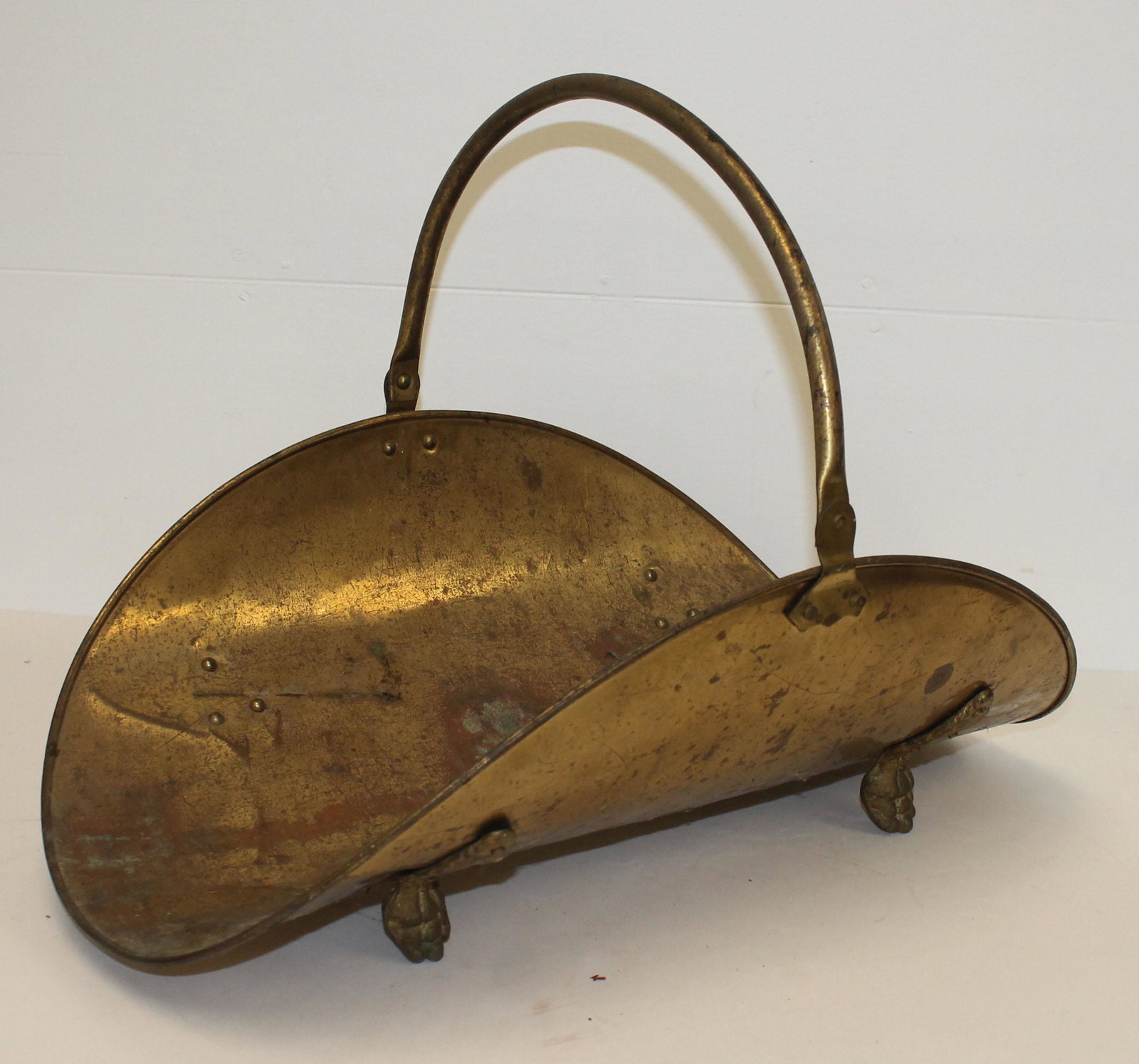 Brass log carrier - 21 1/2" long: Brass log carrier - 21 1/2" long