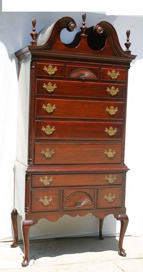 wonderful Drexel "Olde Salem Group" mahogany fan c