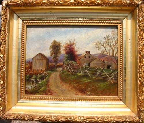 Worthington (Thomas) Whittredge (1829-1910) 7x9 o/b - 2