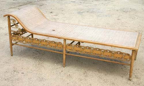 rare form sgnd Heywood Wakefield antique wicker ch