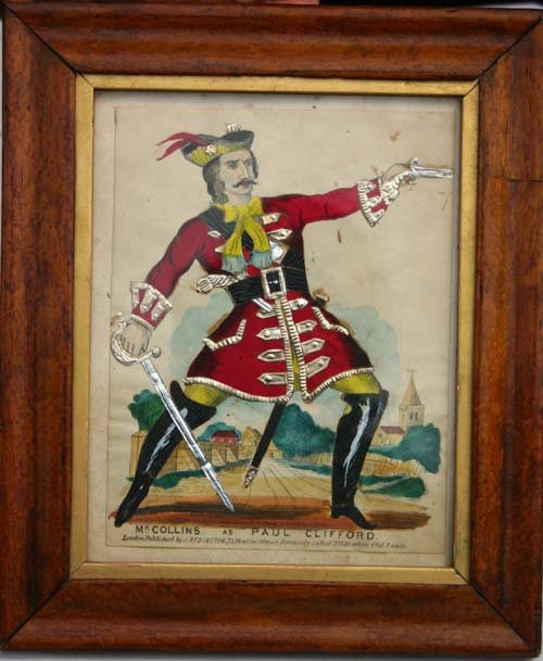 Rare late 18th/early 19thC rare hand colored print
