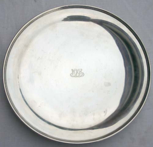 Tiffany & Co sterling silver ftd salver - 10 3/4" 