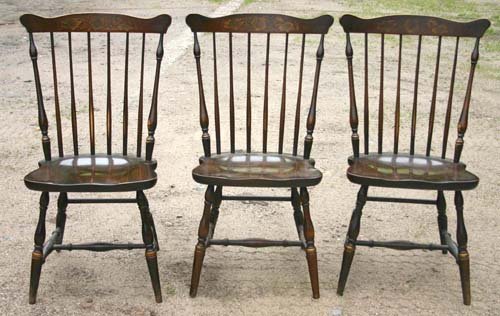 sgnd Hitchcock dining rm set w pembroke sized tape