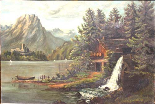 Beautiful 19thC unsgnd 16x23 o/bd well detailed m