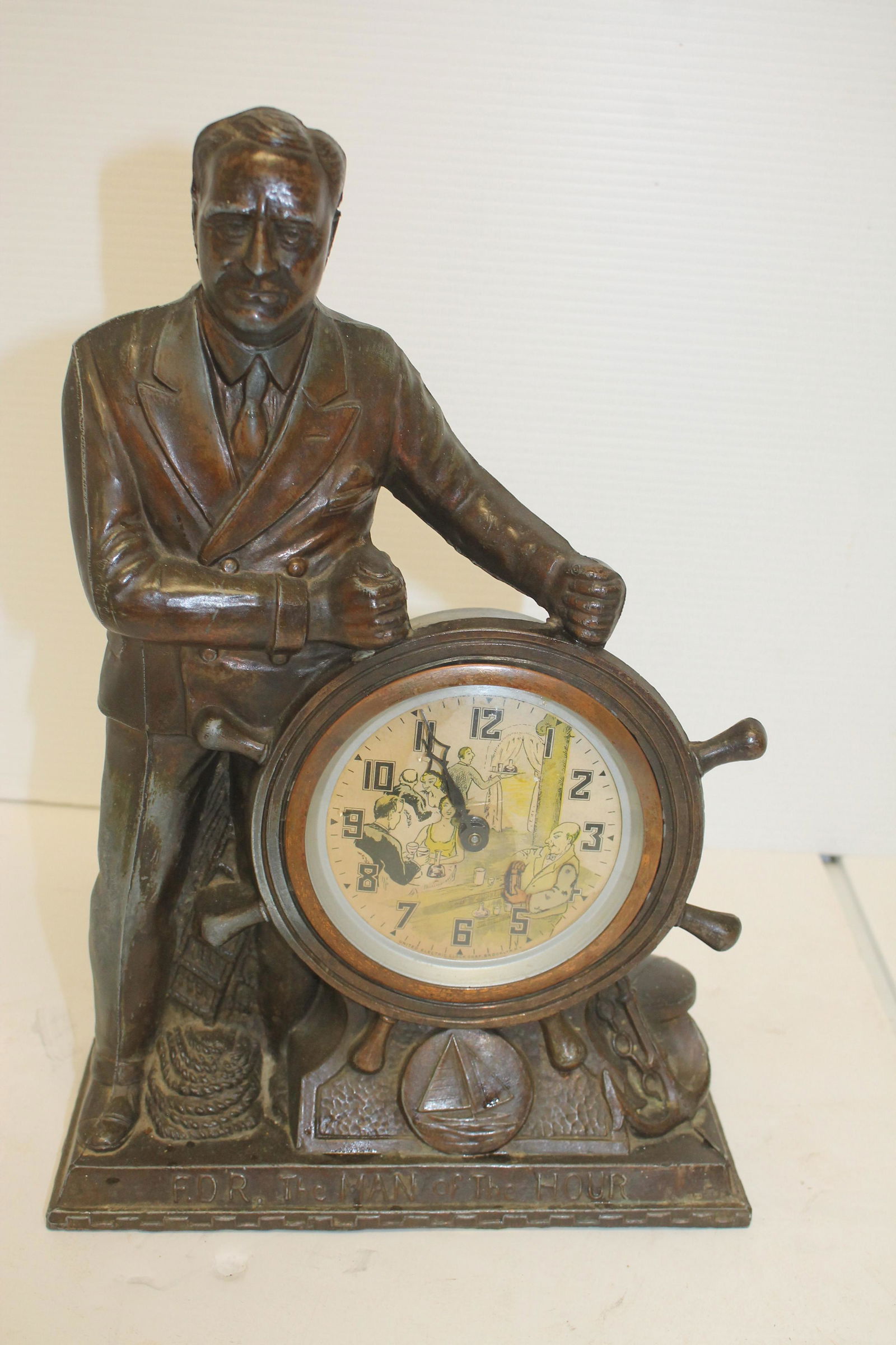 United Prohibition clock "FDR The Man of the Hour" w (1 of 5)