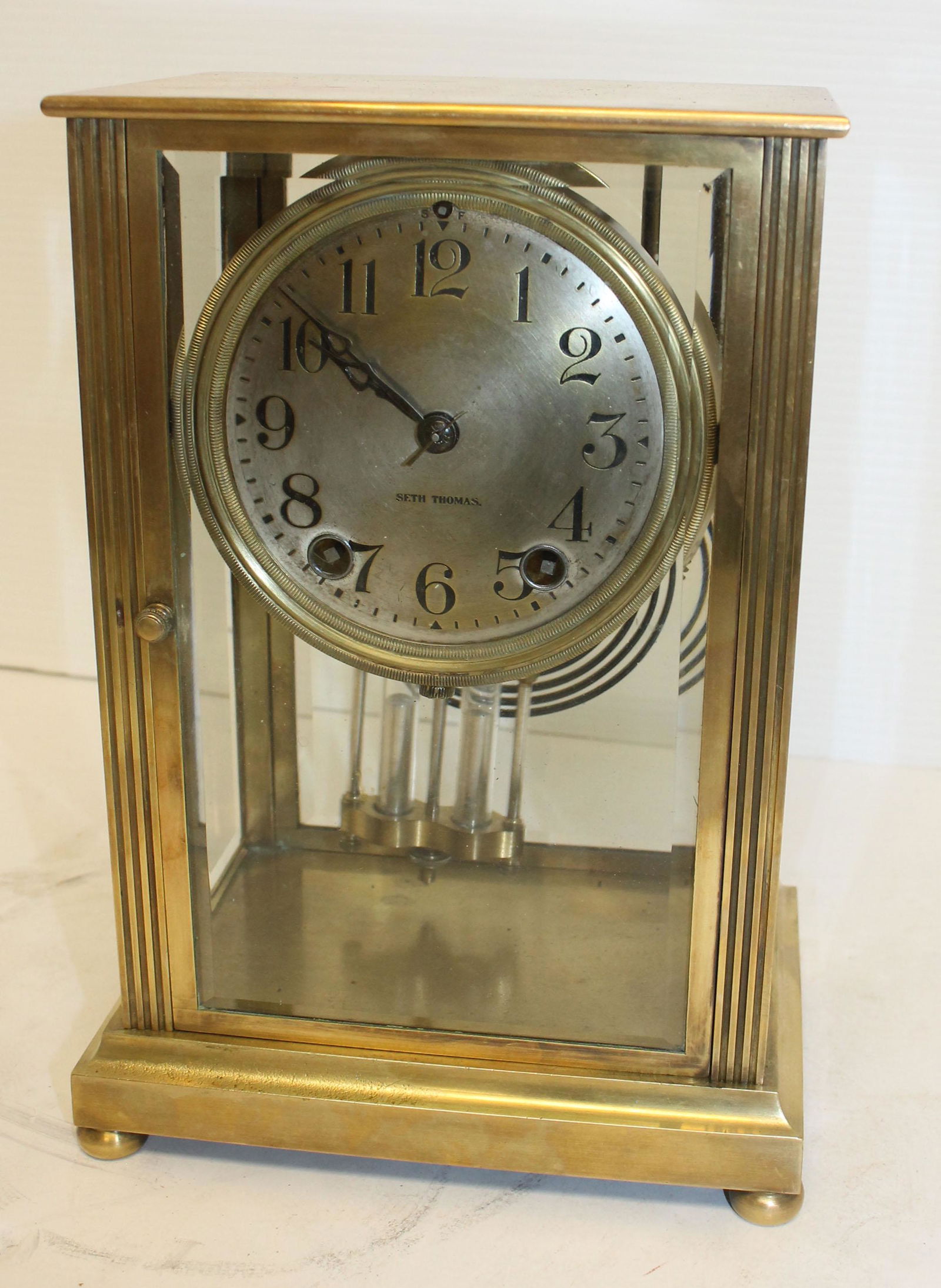 Seth Thomas carriage clock - 10" tall x 7" wide (1 of 3)