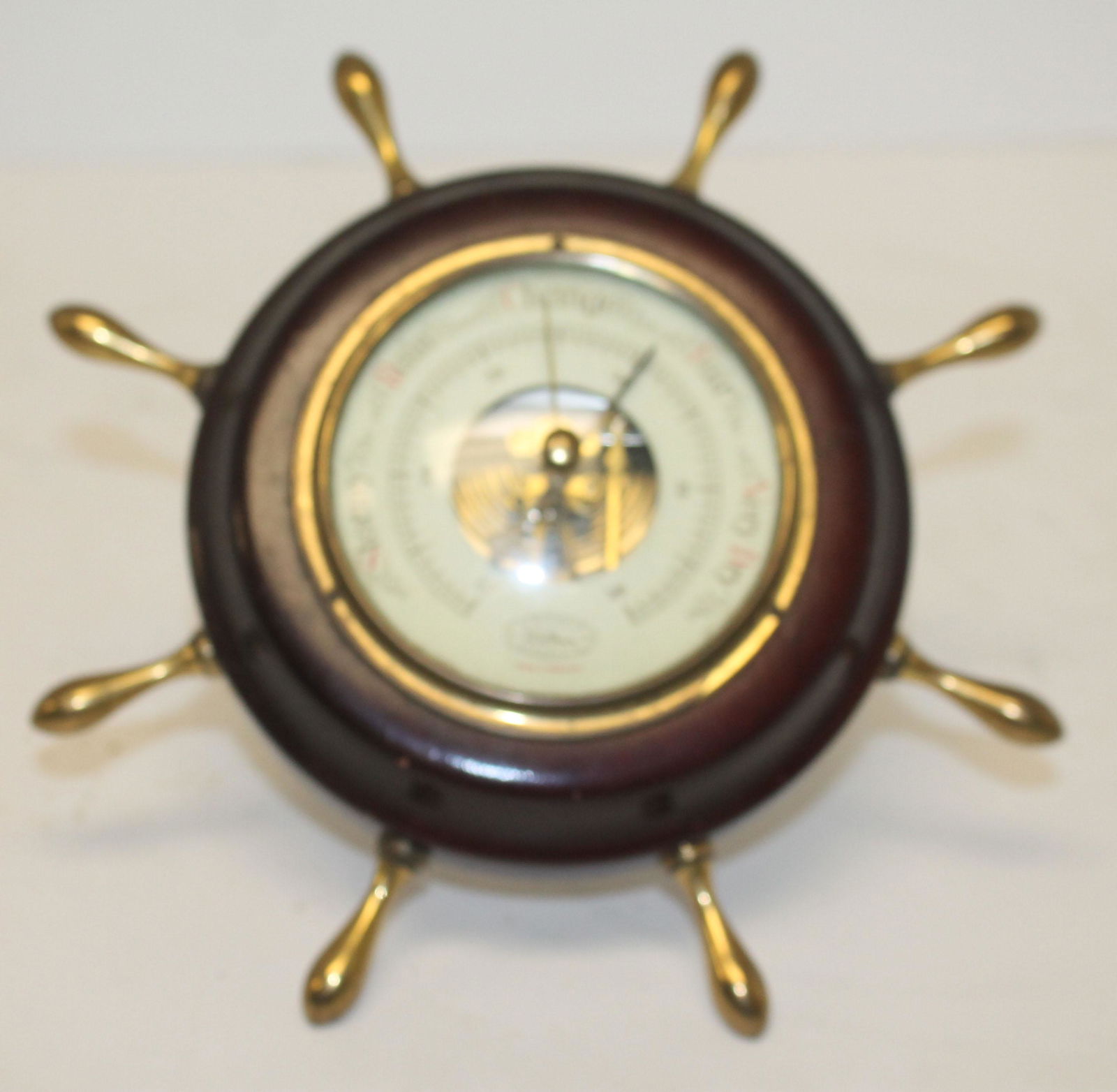 Waltham ship's wheel form barometer - Made in Germany - (1 of 2)