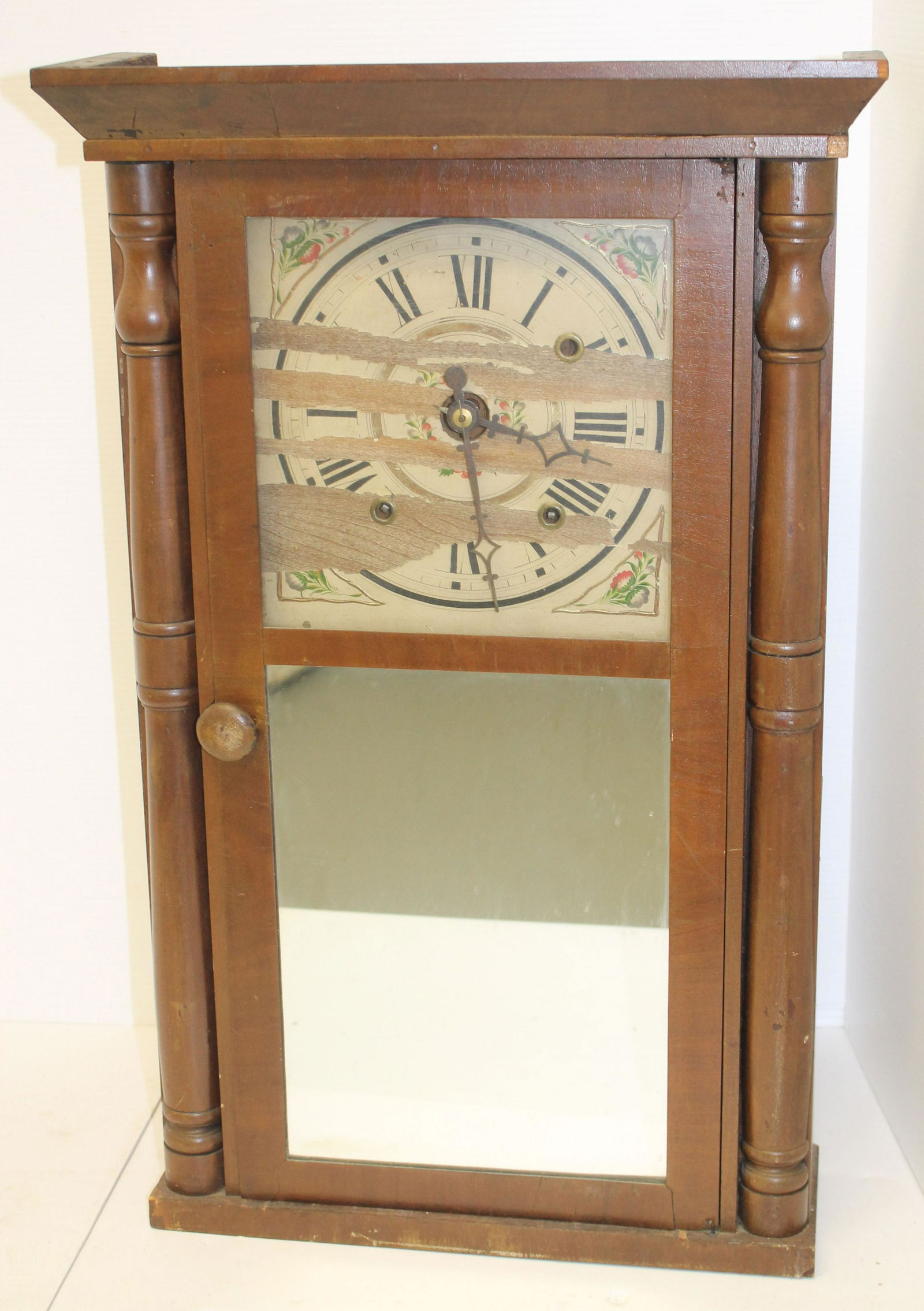 Charles Stratton Worcester, MA wooden shelf clock - 26" (1 of 4)