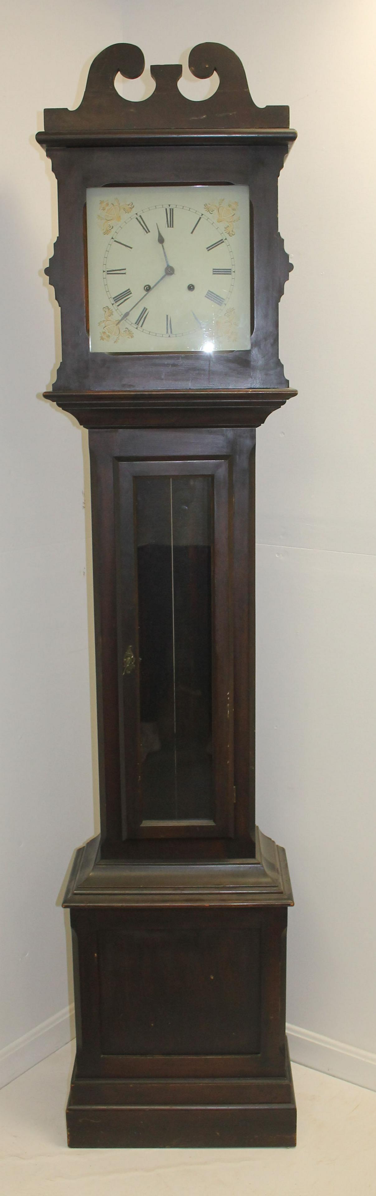 Grandfather clock w new face - 85" tall x 18" wide (1 of 4)