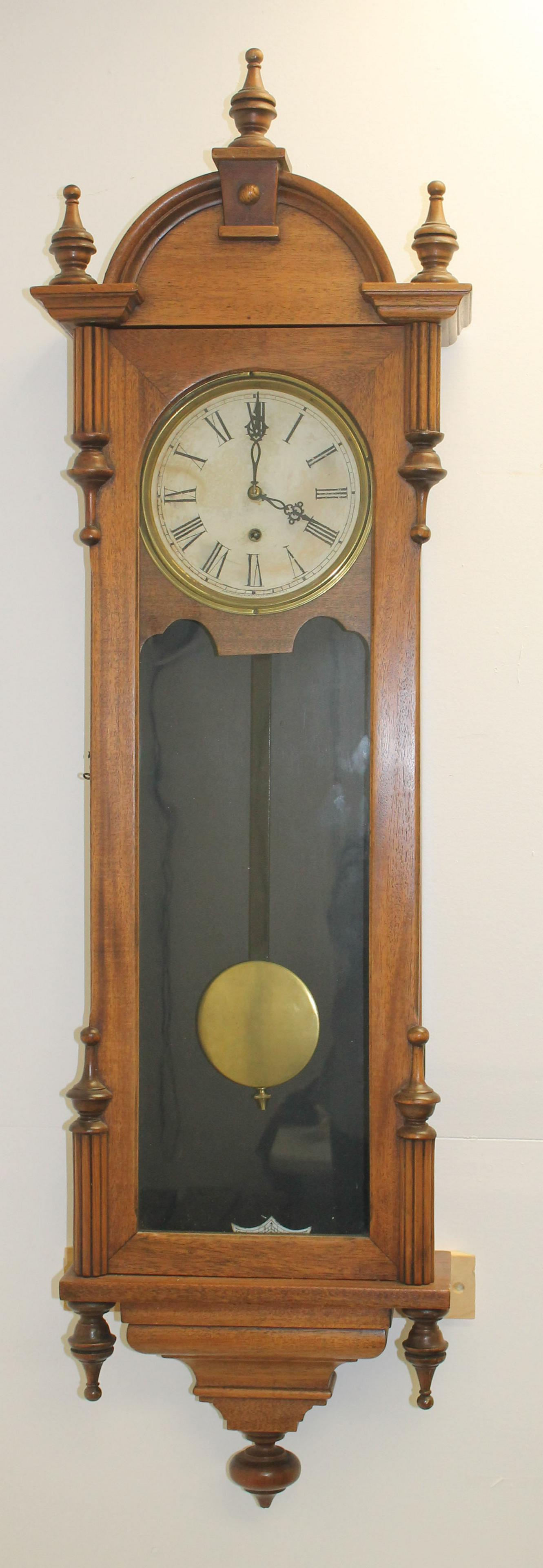 Waterbury Clock Co wall clock w glass door - approx 50" (1 of 8)