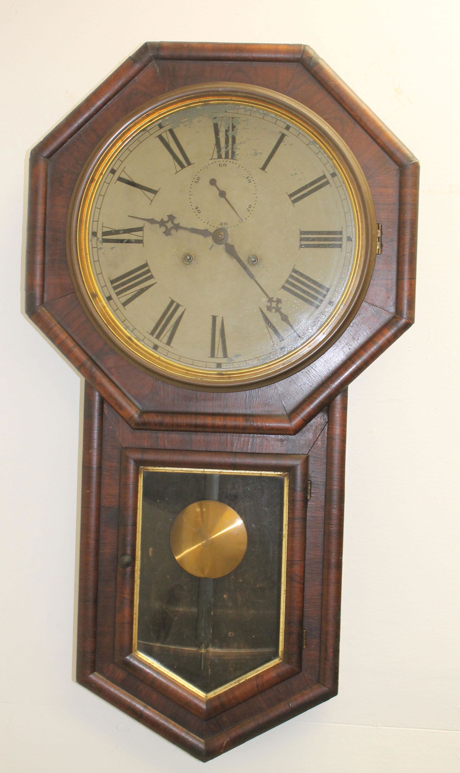 Antique E.N. Welch Forestville, CT regulator clock - (1 of 6)