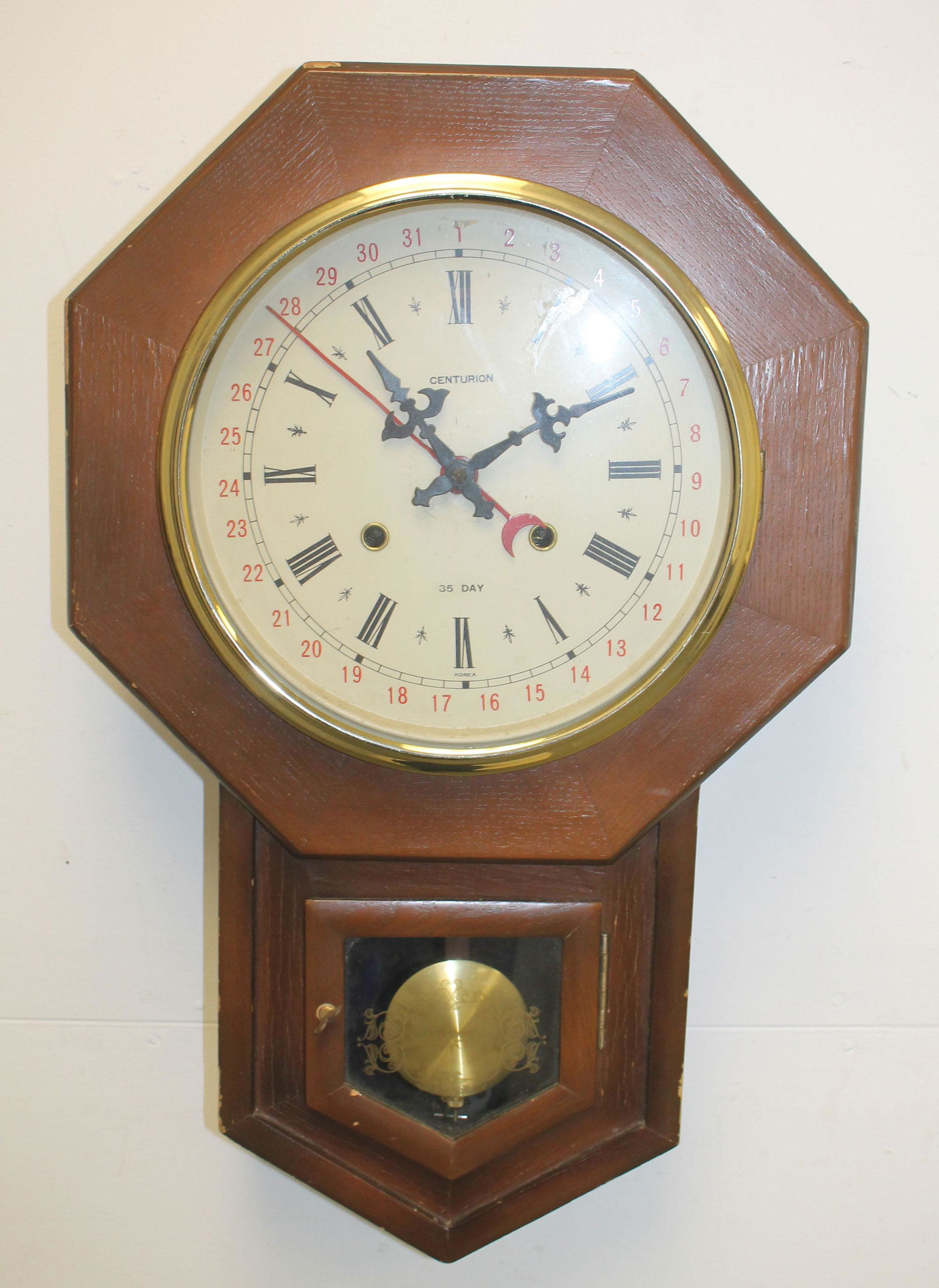 Centurion Korean 35 Day Calendar wall clock - 24"x15 (1 of 5)