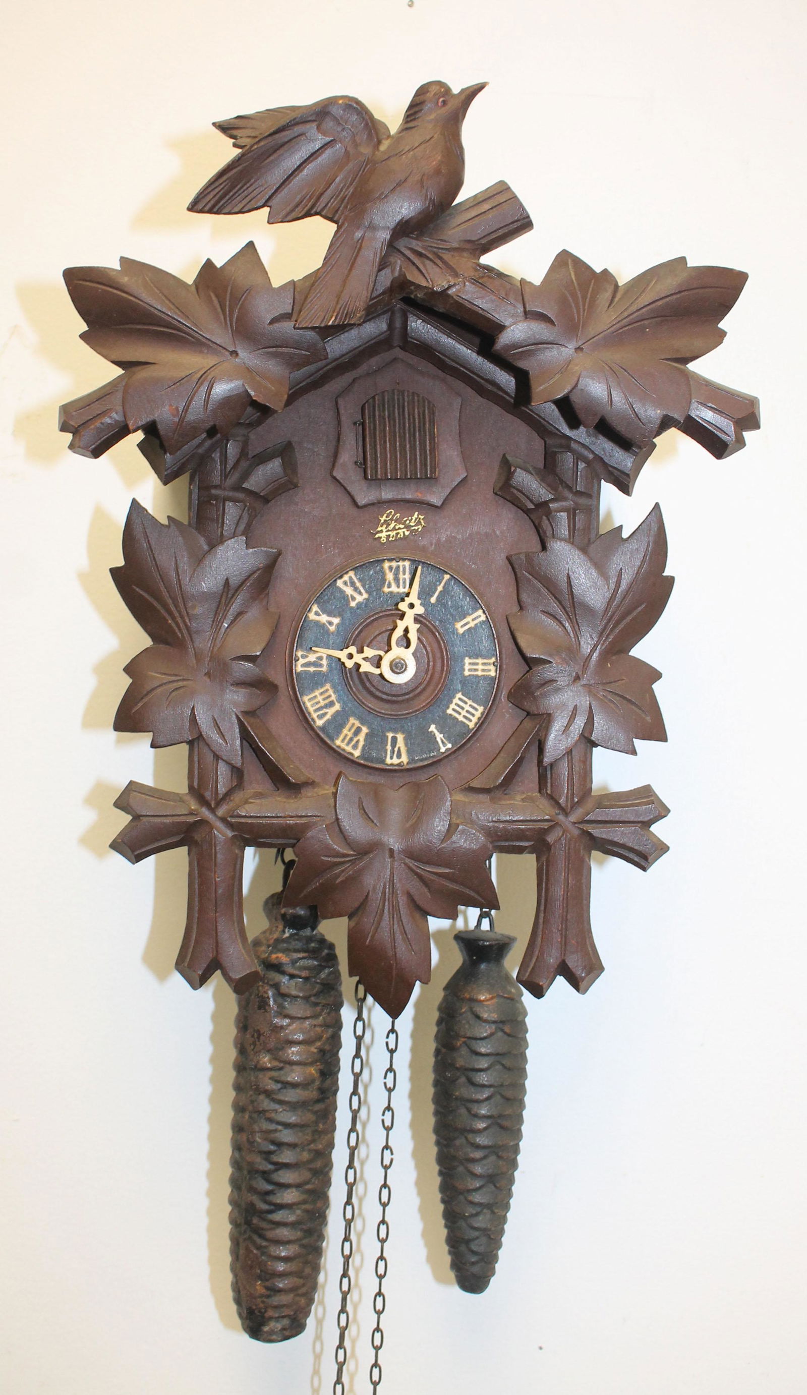Schatz 8 day cuckoo clock - 12 1/2"x9" (1 of 3)