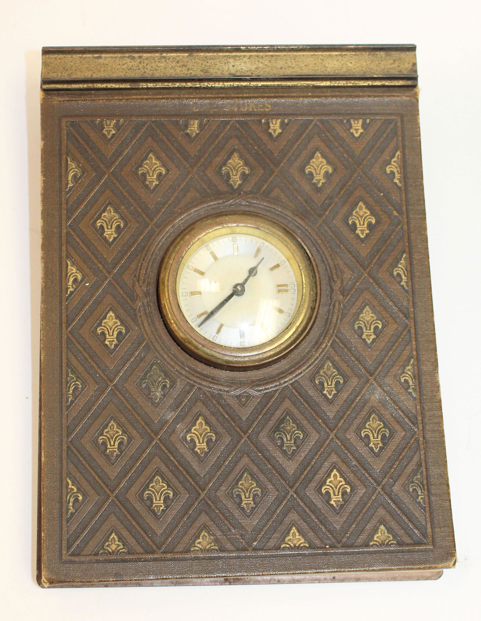 G.E. Stokes desk calendar alarm clock - 8 1/2"x6 1/4" (1 of 4)