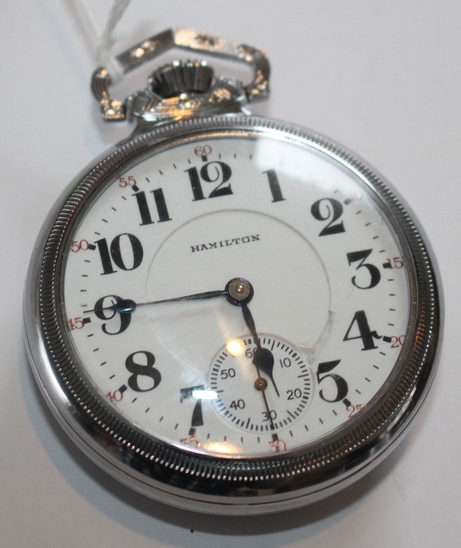 Hamilton Watch Co salesman's sample 21 jewel pocket (1 of 3)